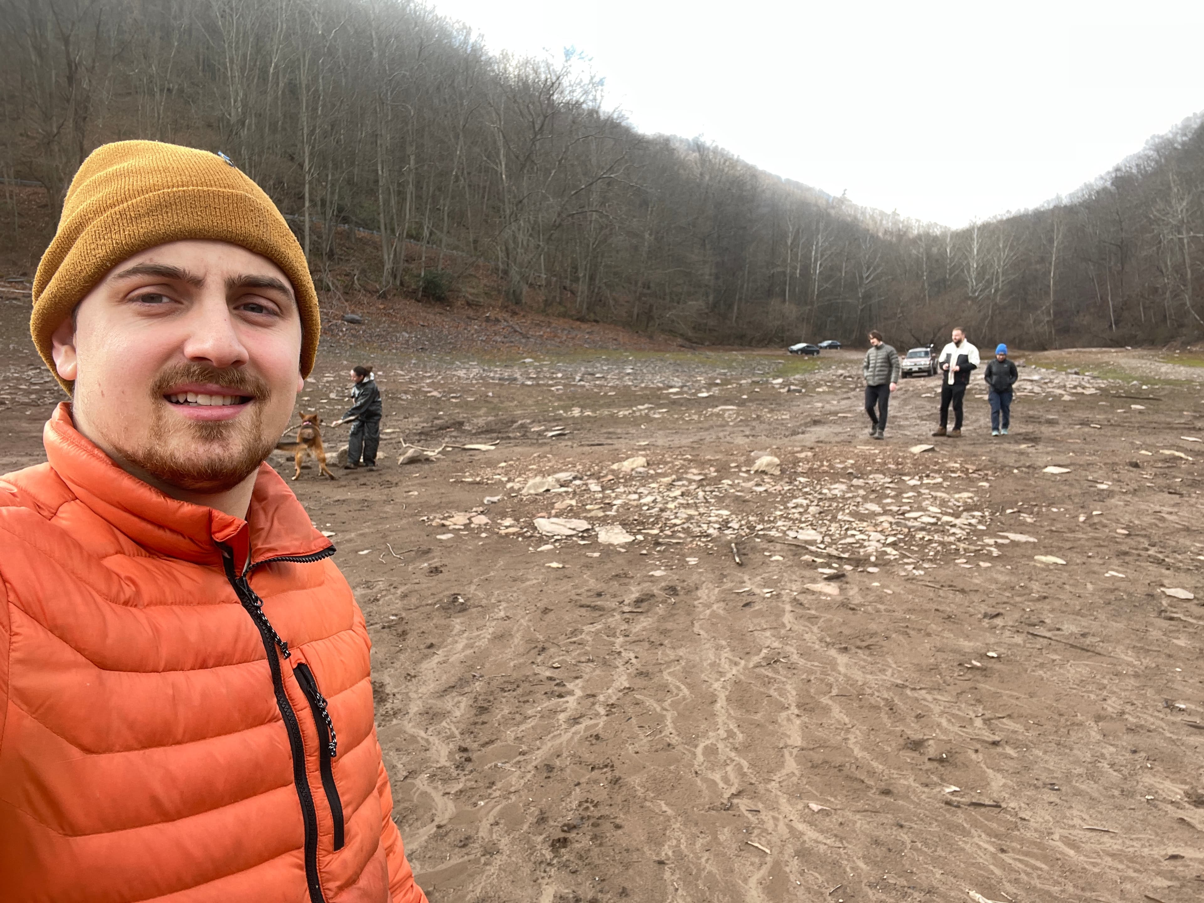 Late-season hike at Savage River, Maryland.